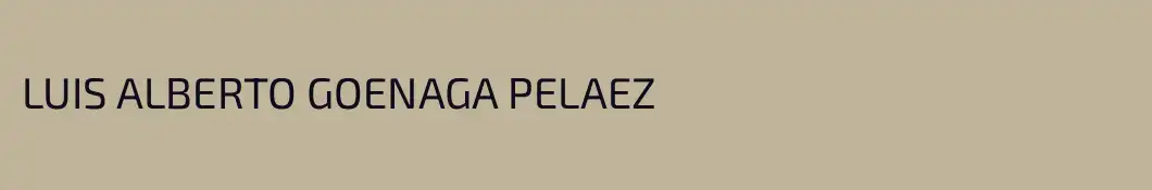 LUIS ALBERTO GOENAGA PELAEZ